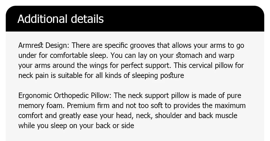 Memory Foam Cervical Pillow
